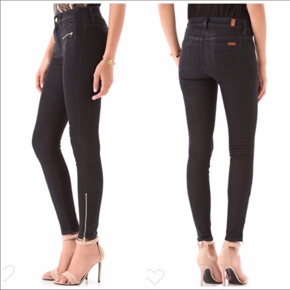 7 For All Mankind Denim - 7 for All Mankind Skinny Savannah Coated Jeans